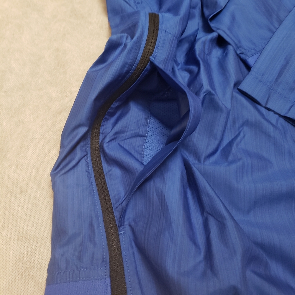 #M08 LRG Nike Dri Fit Lockdown Sideline Jacket Blue University Red Side zippers - Picture 6 of 13